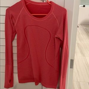 Hot pink lululemon shirt